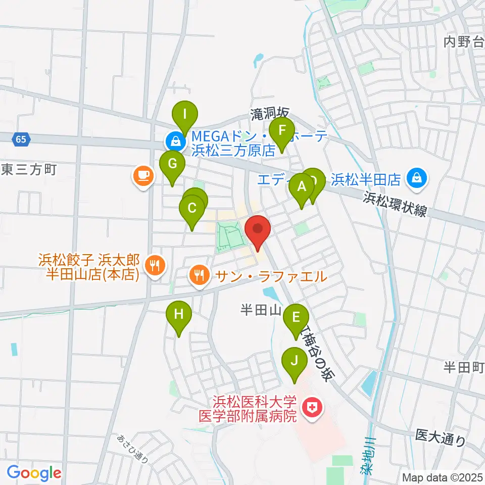 Jazz in B♭ 田村音楽教室周辺の駐車場・コインパーキング一覧地図