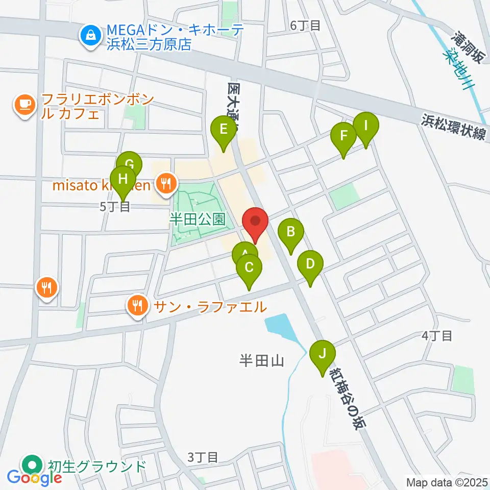 Jazz in B♭ 田村音楽教室周辺の駐車場・コインパーキング一覧地図