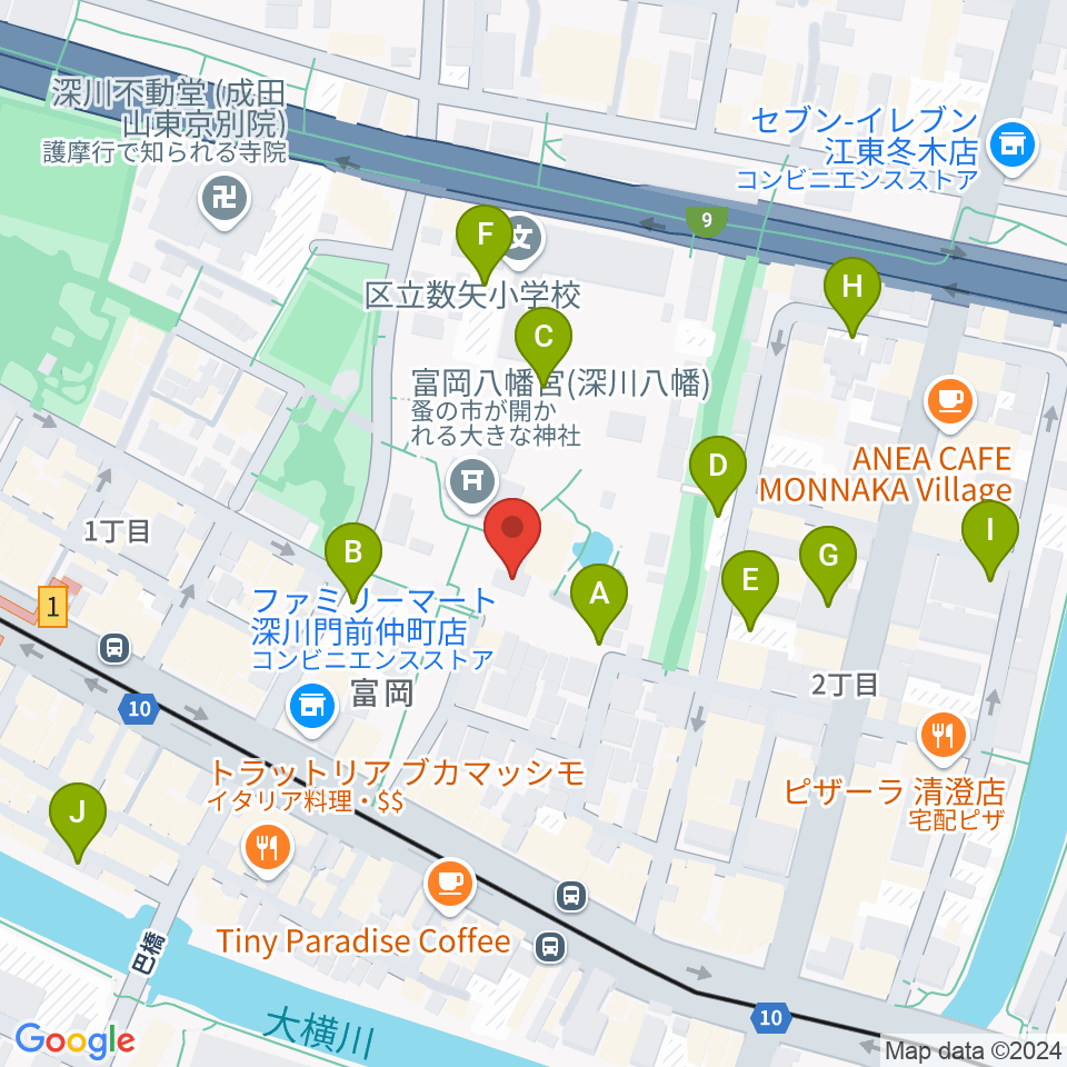 多度雅楽会 東京奏楽所周辺の駐車場・コインパーキング一覧地図