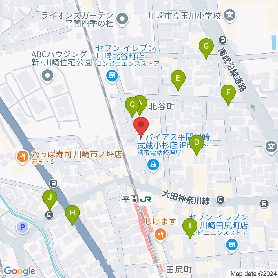 冨井ピアノ工房周辺の駐車場・コインパーキング一覧地図