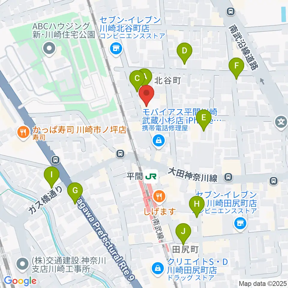 冨井ピアノ工房周辺の駐車場・コインパーキング一覧地図