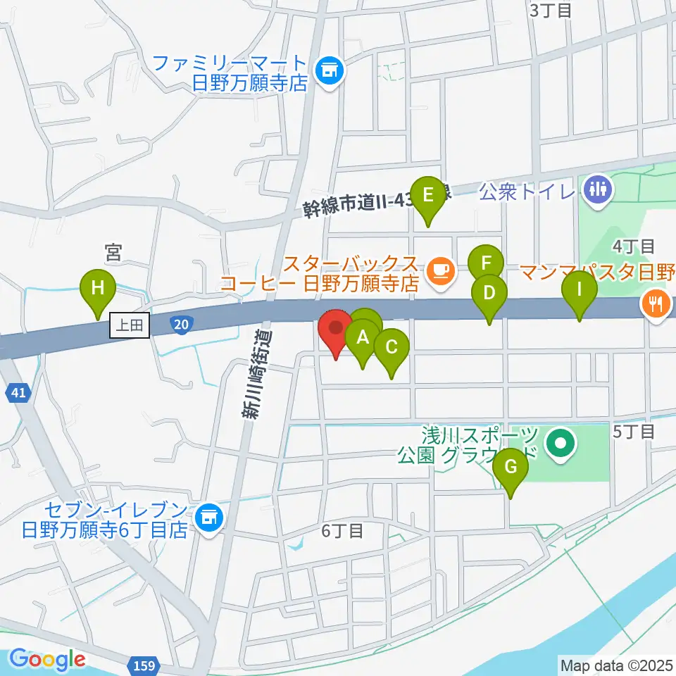 スタジオログ周辺の駐車場・コインパーキング一覧地図