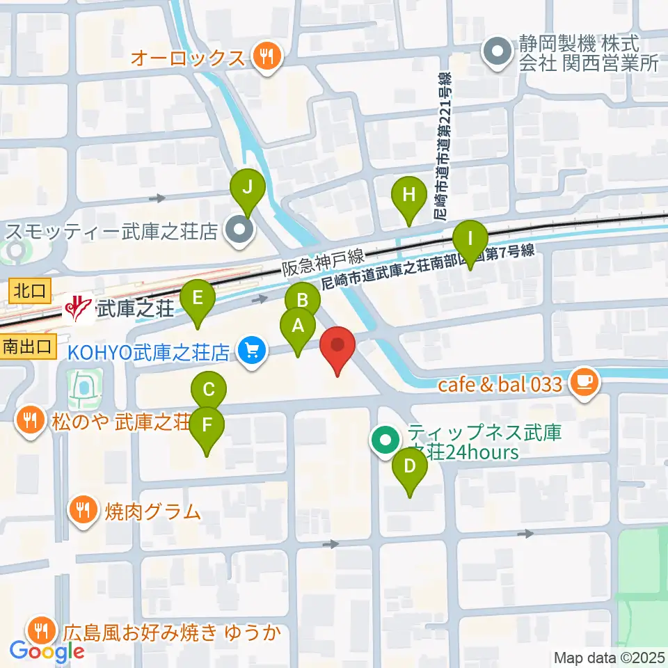 アローミュージックスクール周辺の駐車場・コインパーキング一覧地図