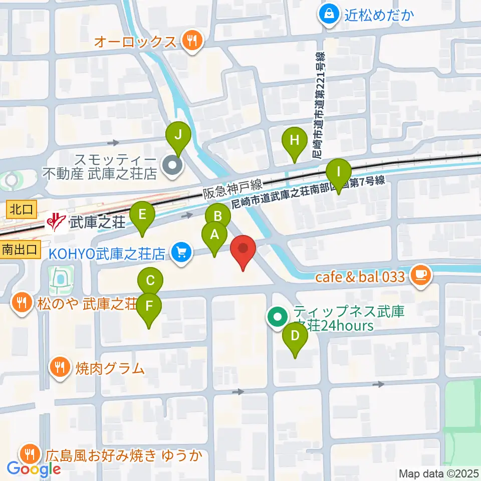 アローミュージックスクール周辺の駐車場・コインパーキング一覧地図