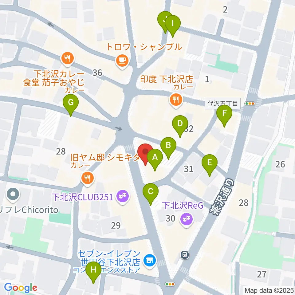 下北沢ロフト周辺の駐車場・コインパーキング一覧地図