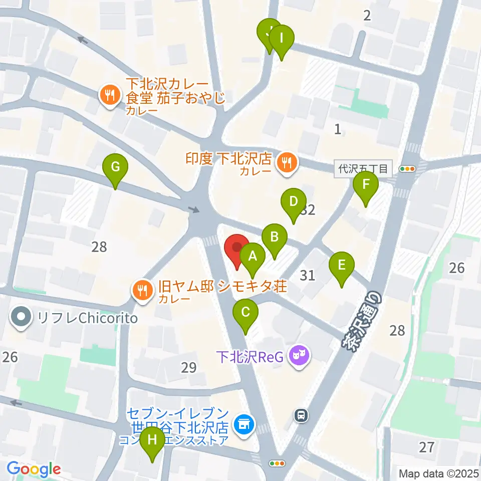 下北沢ロフト周辺の駐車場・コインパーキング一覧地図