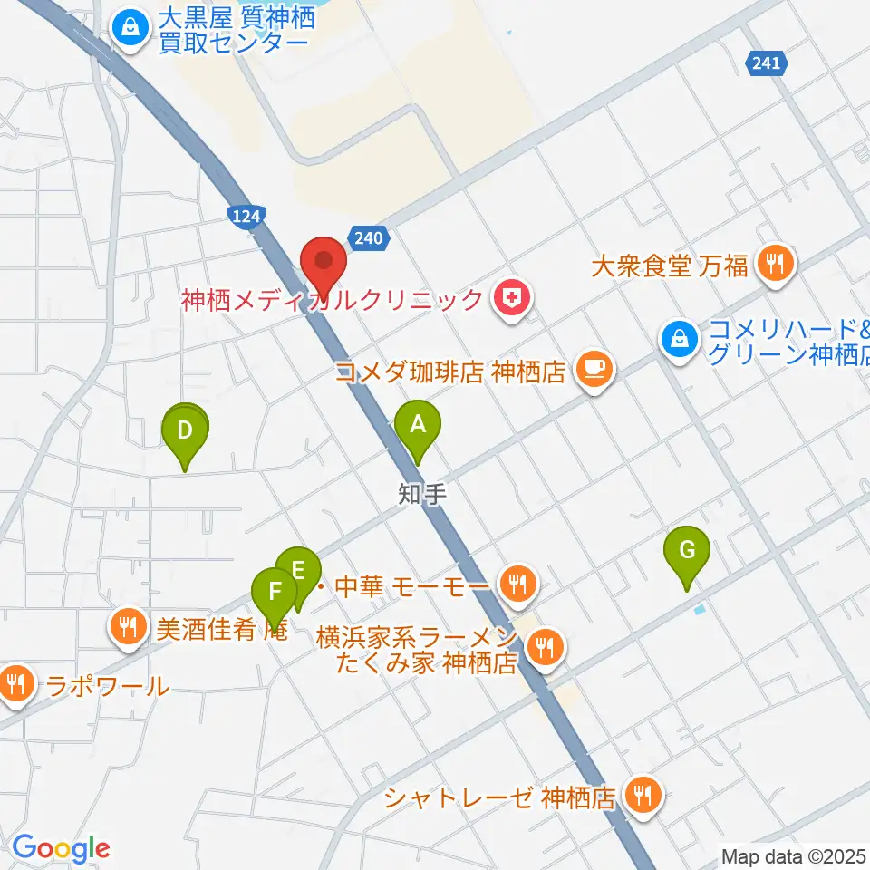 オワリヤ楽器 神栖支店周辺の駐車場・コインパーキング一覧地図