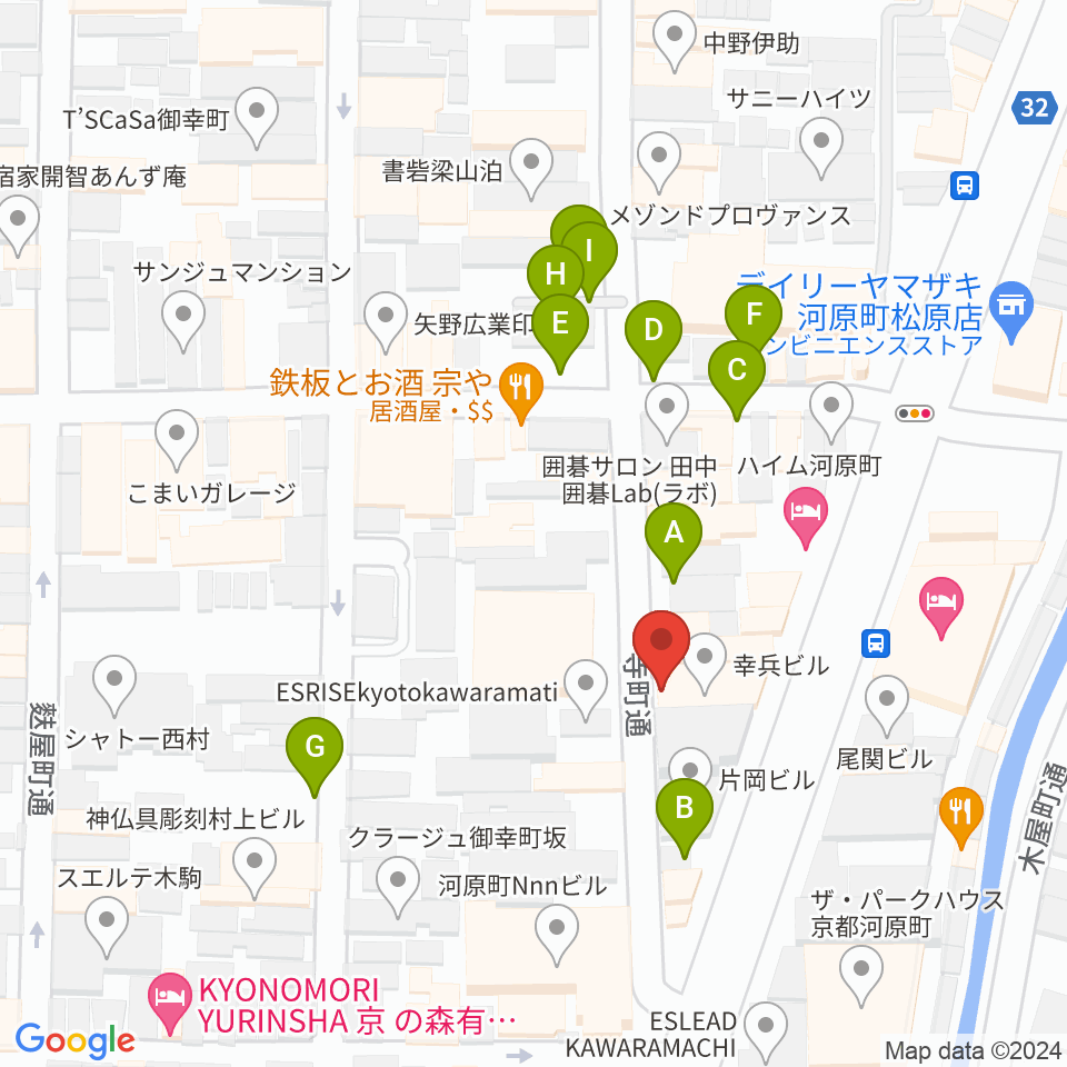 MURATA MUSIC ムラータミュージック周辺の駐車場・コインパーキング一覧地図
