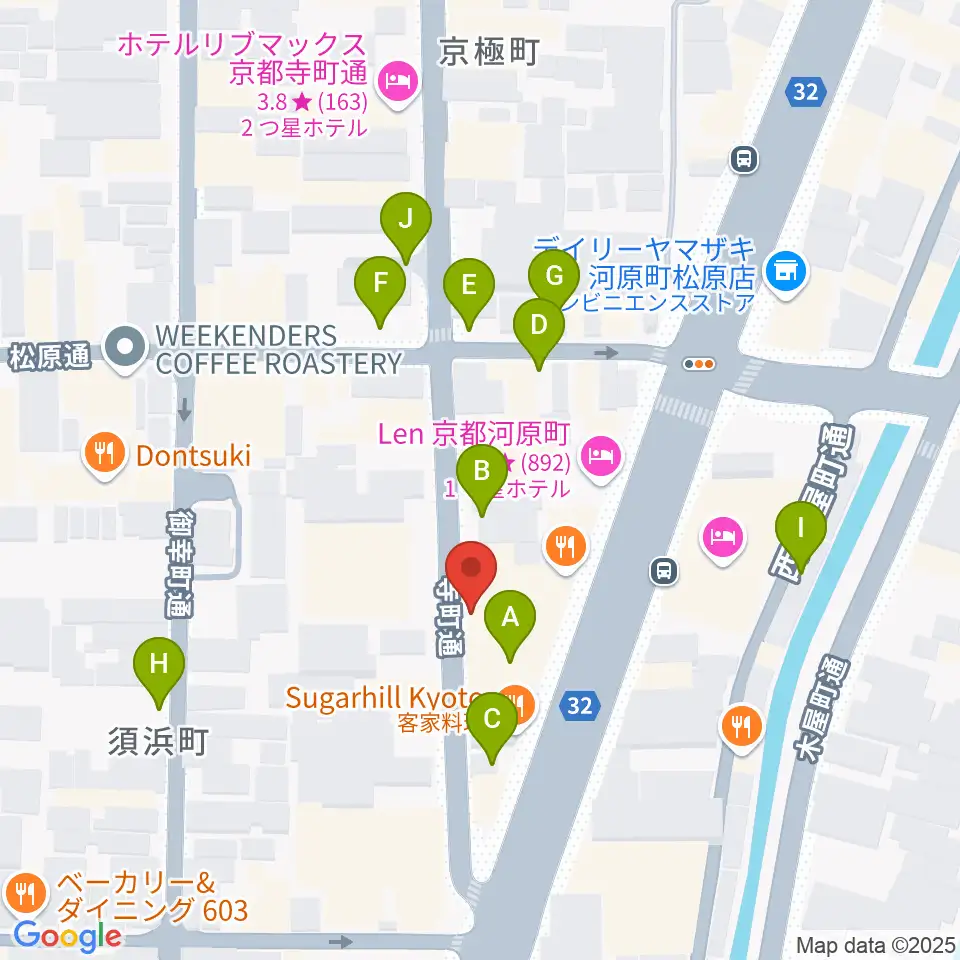 MURATA MUSIC ムラータミュージック周辺の駐車場・コインパーキング一覧地図