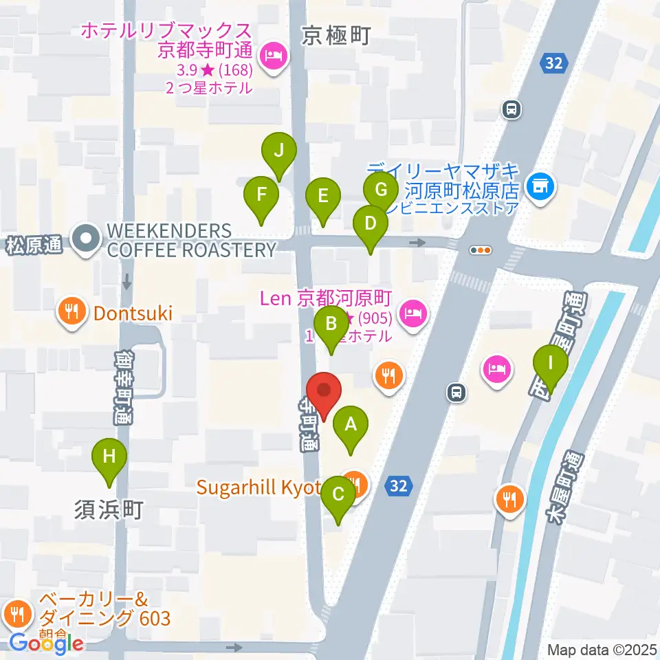 MURATA MUSIC ムラータミュージック周辺の駐車場・コインパーキング一覧地図