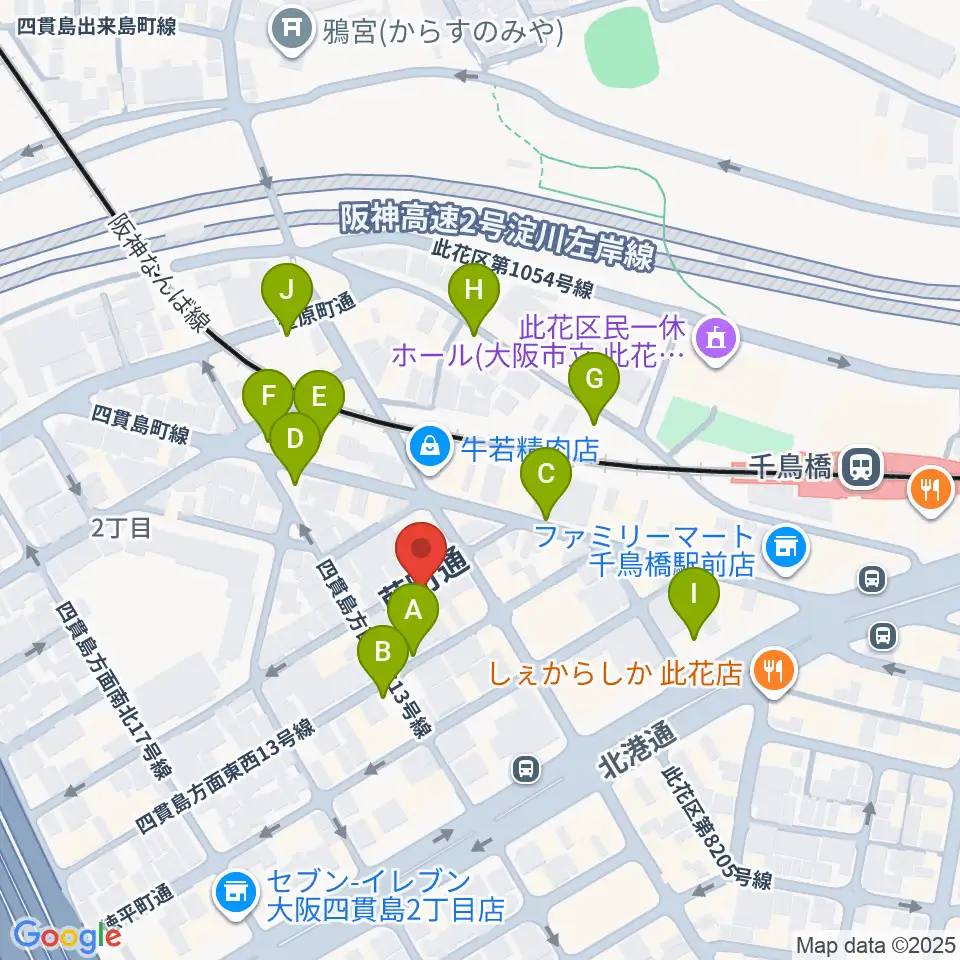 ハイエンドミュージック周辺の駐車場・コインパーキング一覧地図
