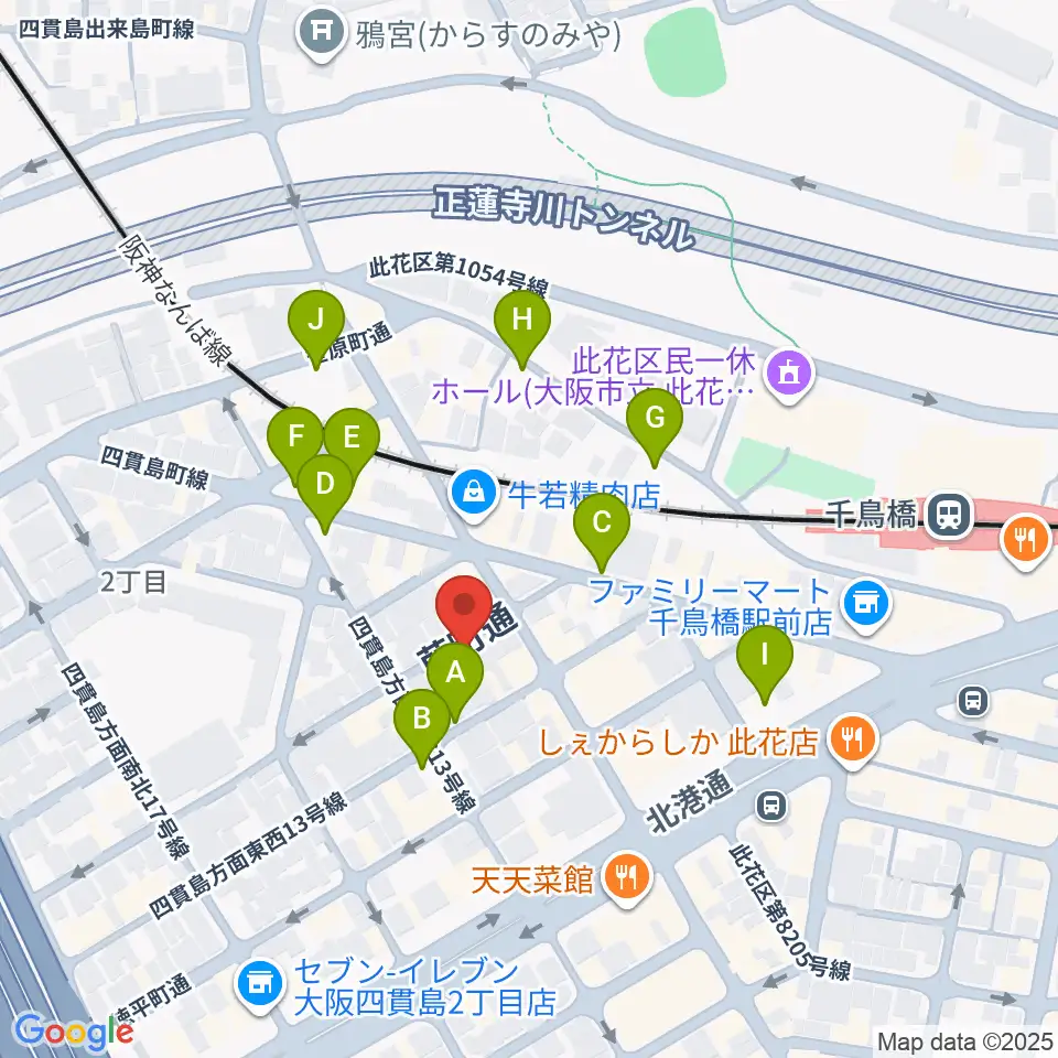 ハイエンドミュージック周辺の駐車場・コインパーキング一覧地図