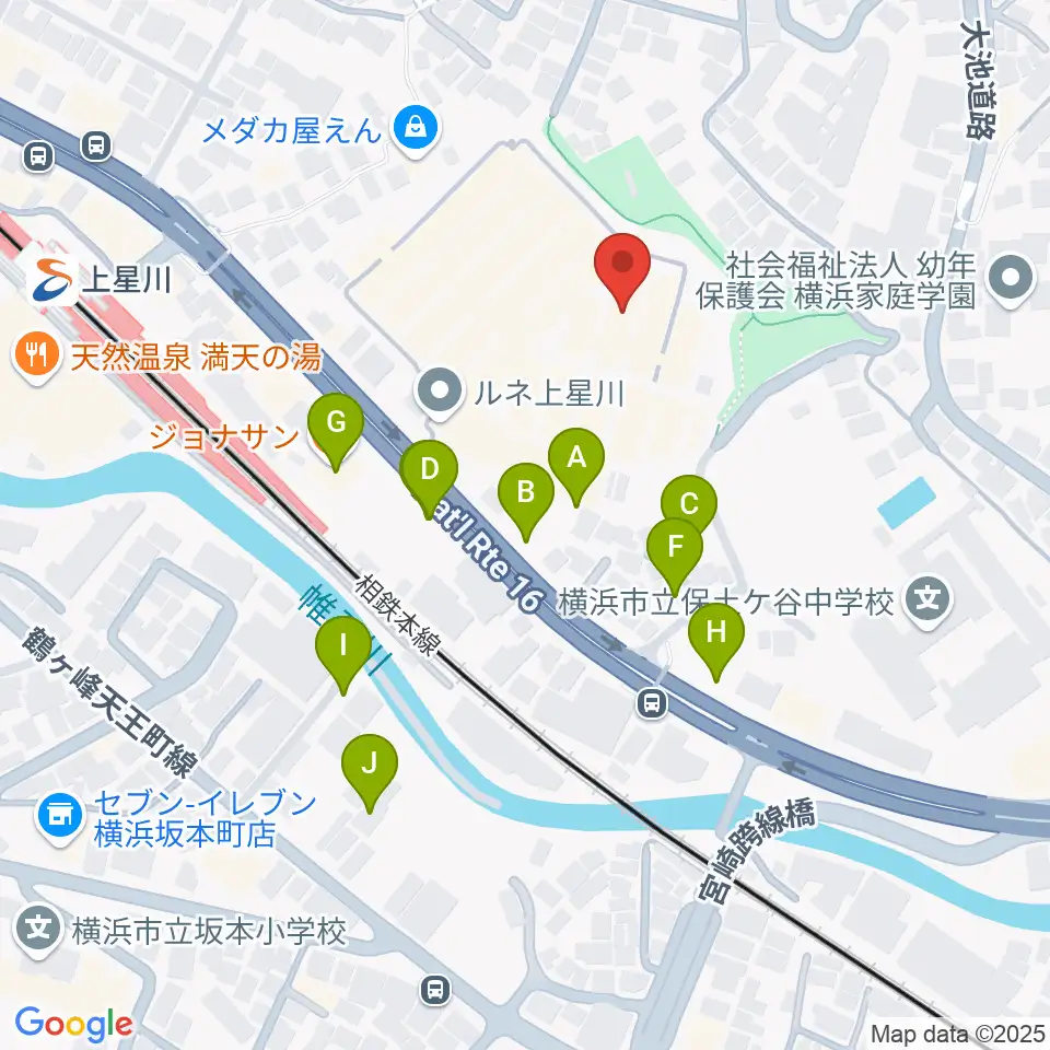 横浜ミュージックアカデミー周辺の駐車場・コインパーキング一覧地図