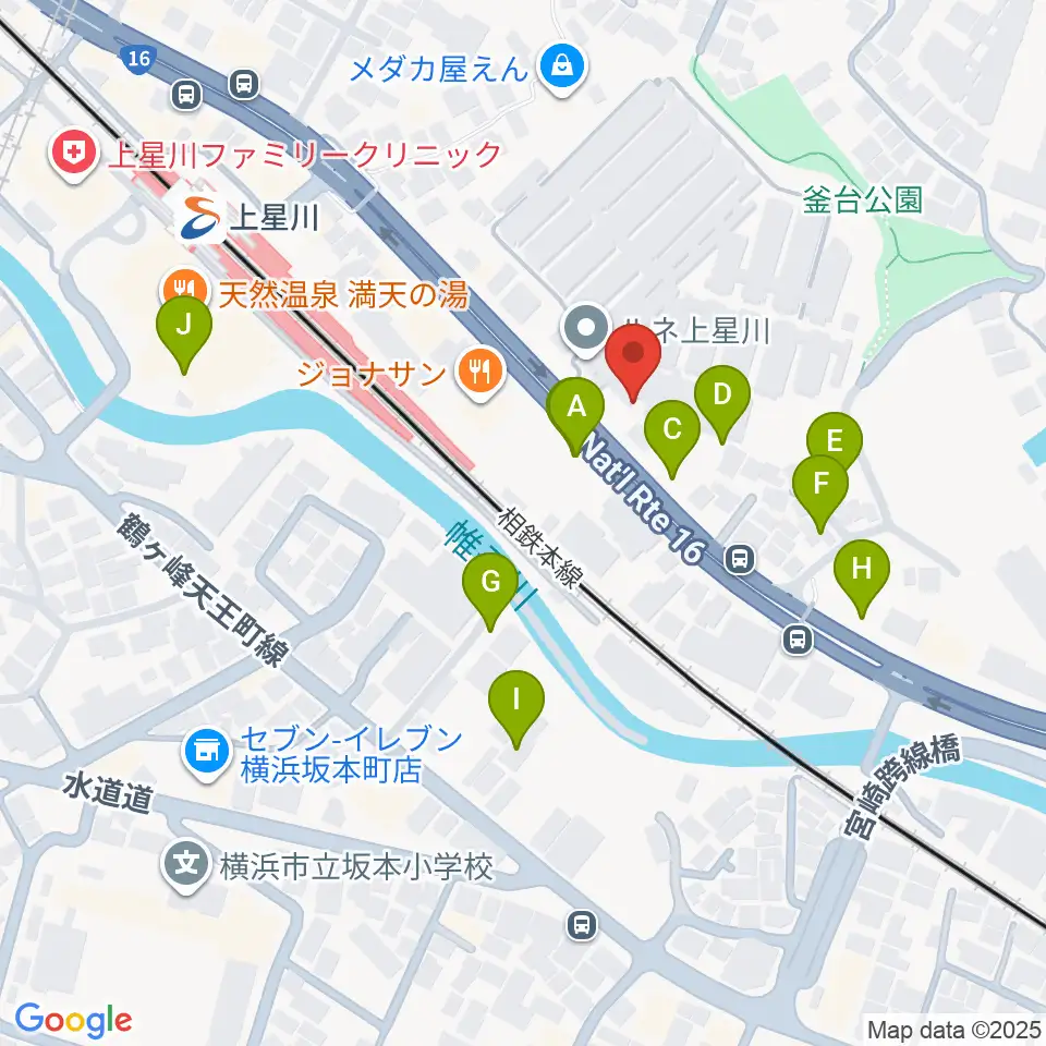 横浜ミュージックアカデミー周辺の駐車場・コインパーキング一覧地図
