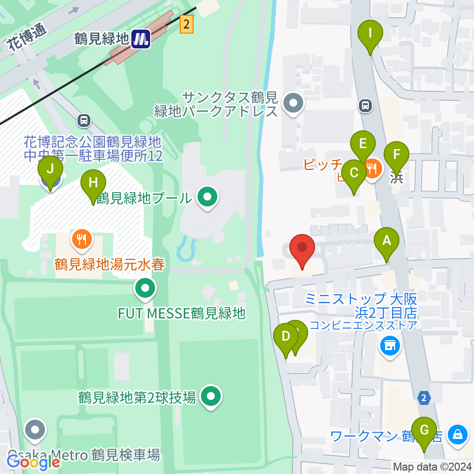 ナッジスタジオ周辺の駐車場・コインパーキング一覧地図