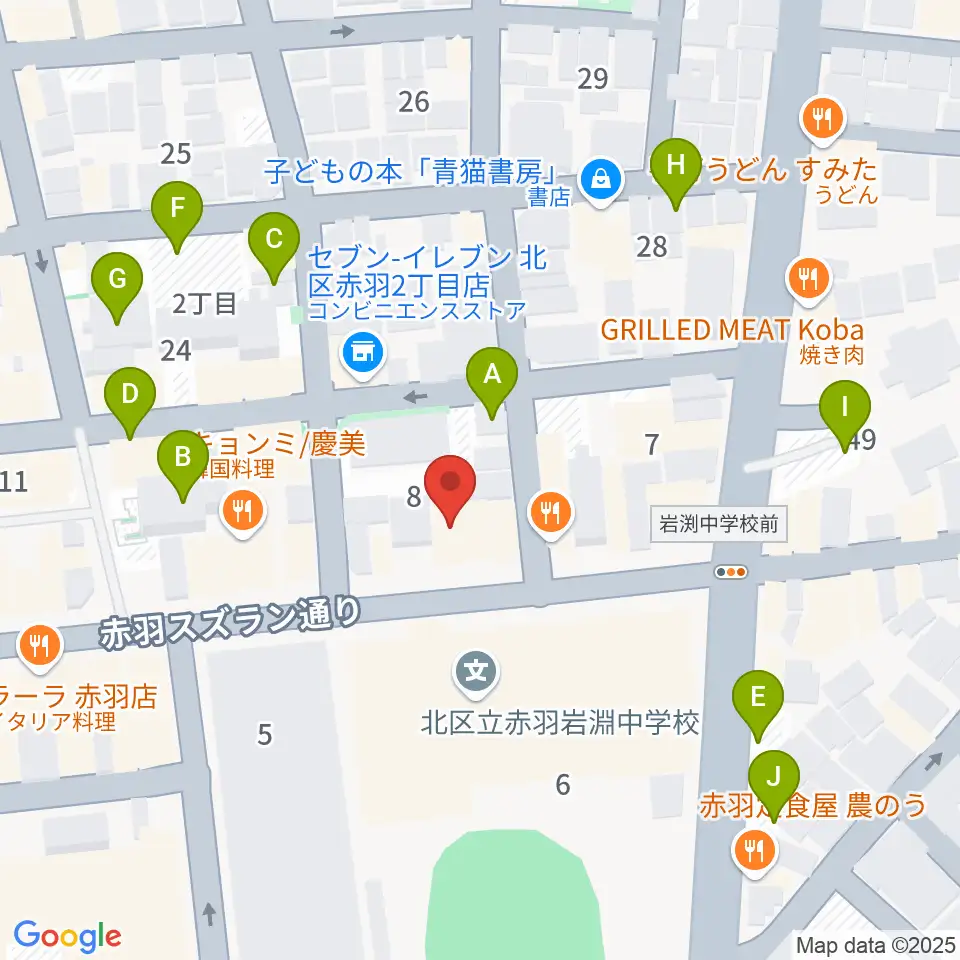 スタジオウイング周辺の駐車場・コインパーキング一覧地図