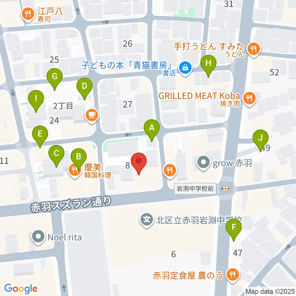 スタジオウイング周辺の駐車場・コインパーキング一覧地図