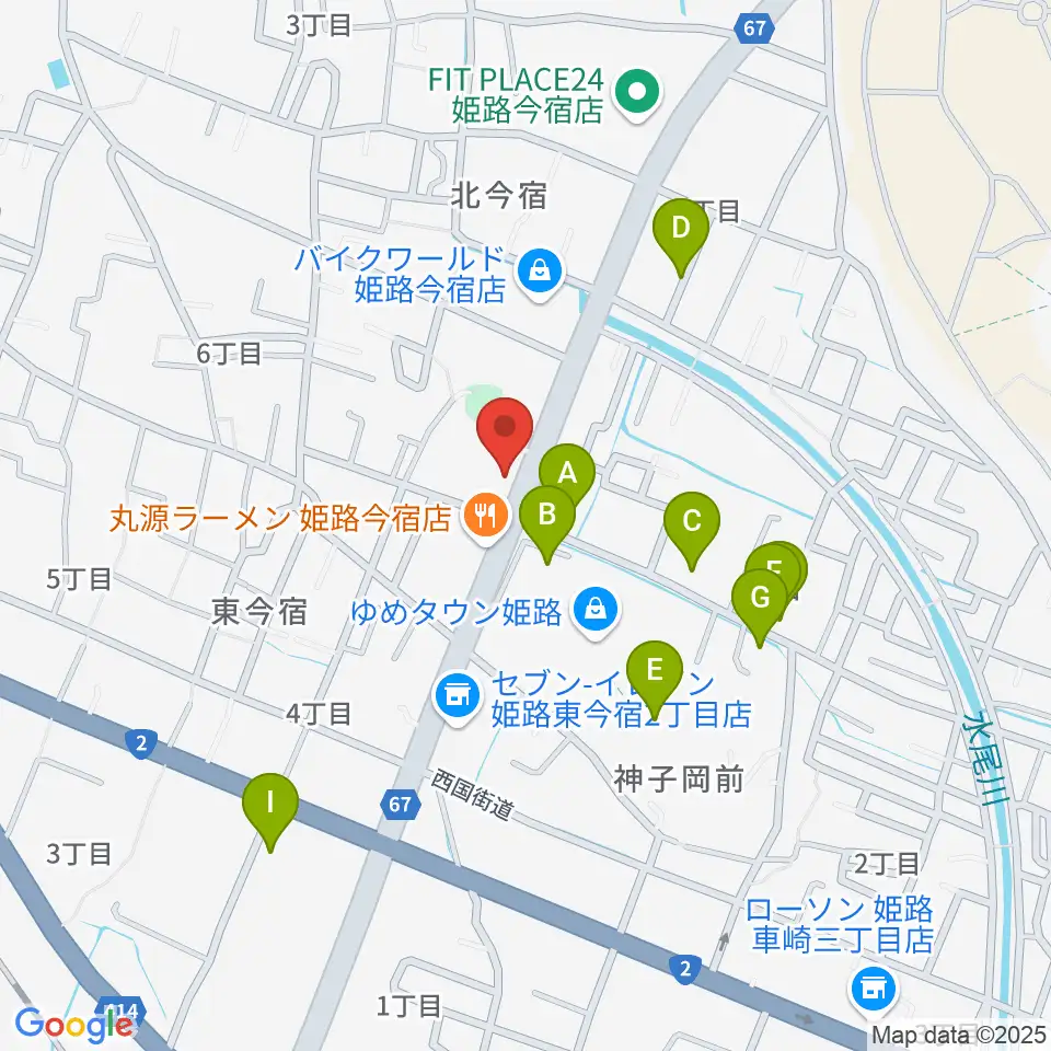 ピア音楽院周辺の駐車場・コインパーキング一覧地図