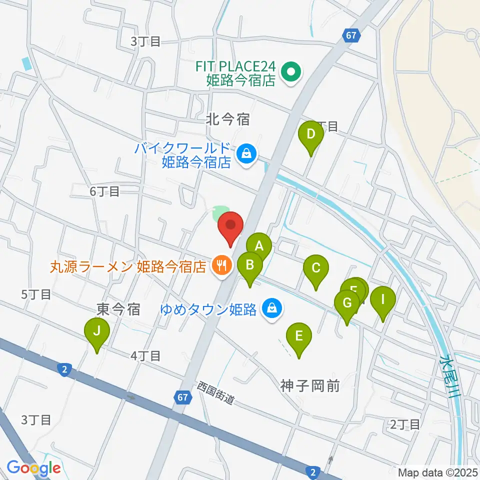 ピア音楽院周辺の駐車場・コインパーキング一覧地図