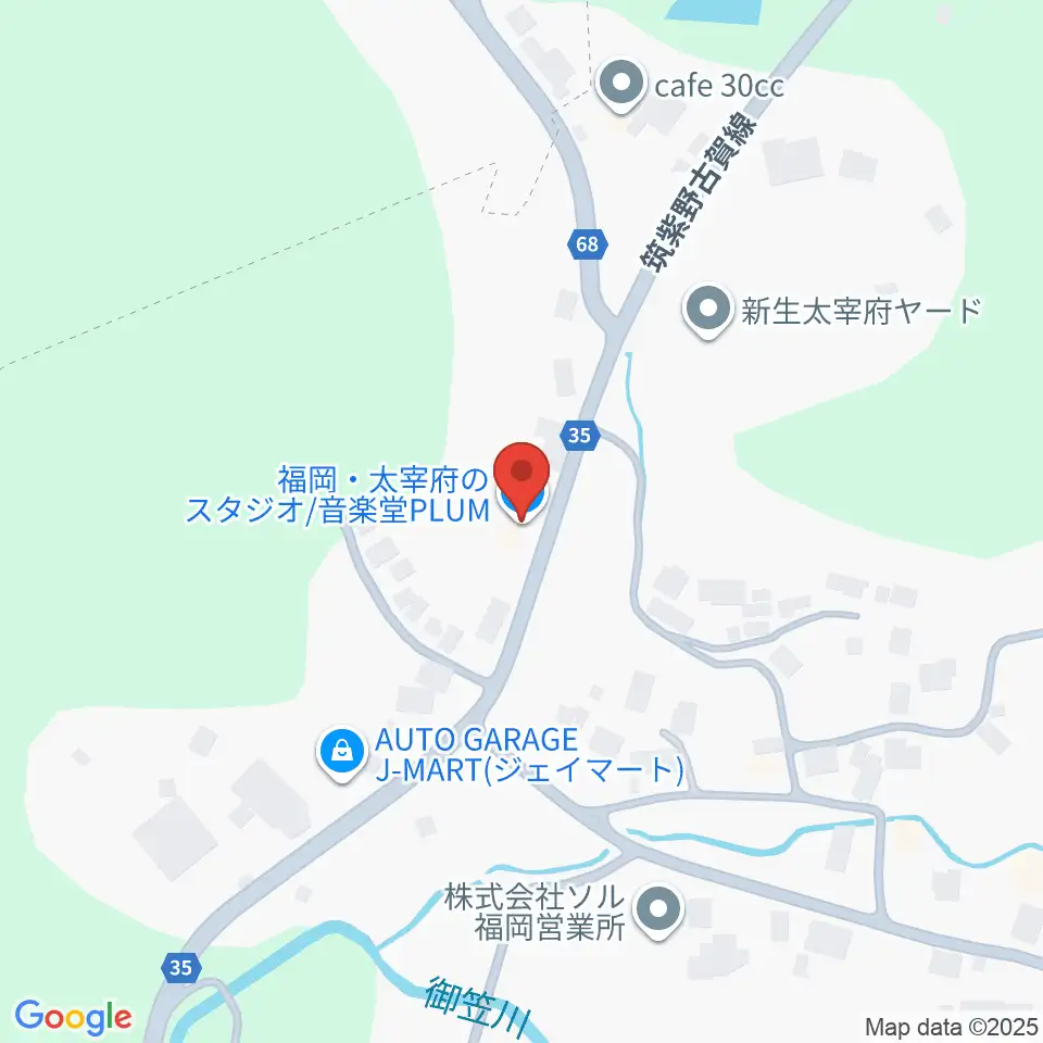 音楽堂PLUM周辺の駐車場・コインパーキング一覧地図