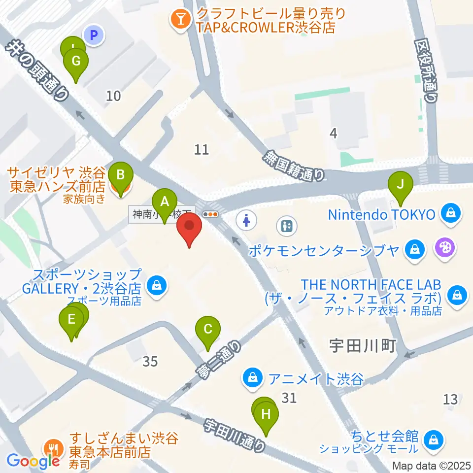 サウンドスクランブル周辺の駐車場・コインパーキング一覧地図