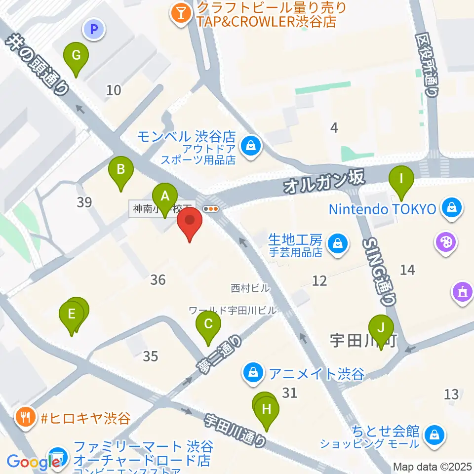サウンドスクランブル周辺の駐車場・コインパーキング一覧地図