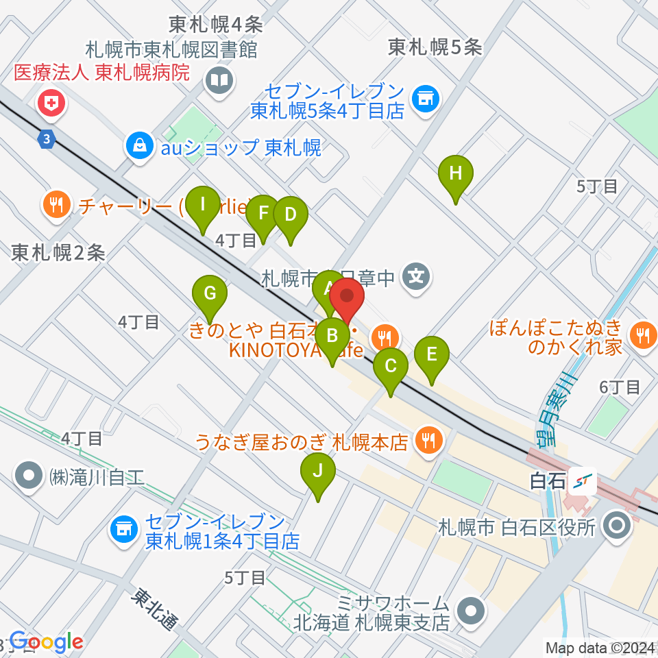 middle C周辺の駐車場・コインパーキング一覧地図