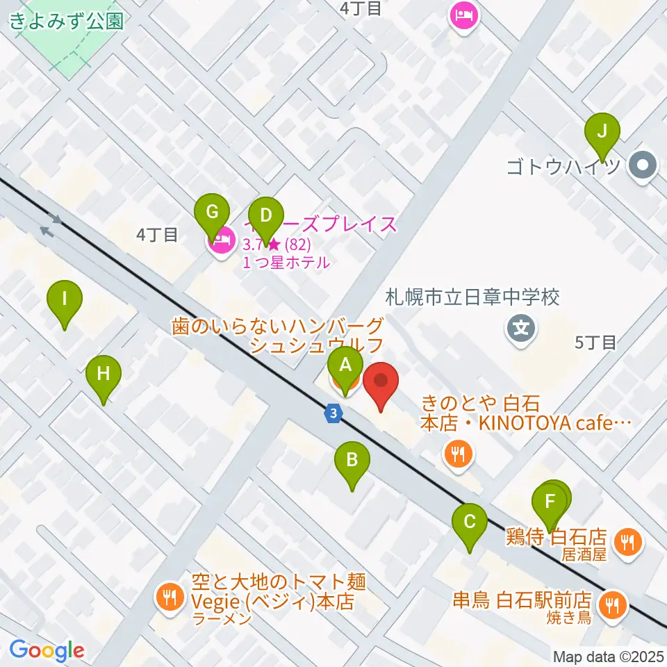 middle C周辺の駐車場・コインパーキング一覧地図
