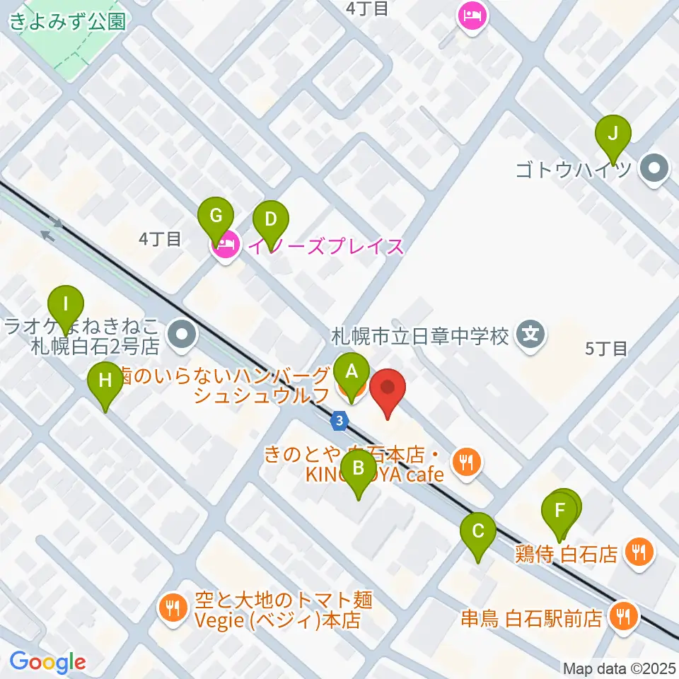 middle C周辺の駐車場・コインパーキング一覧地図