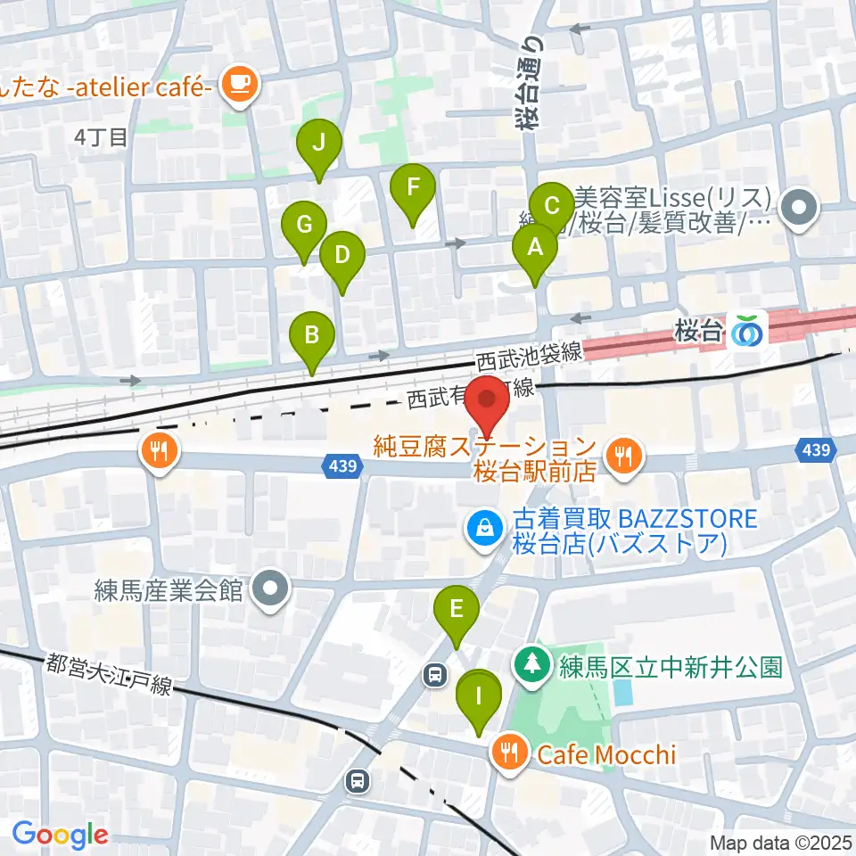 東音楽器本店周辺の駐車場・コインパーキング一覧地図
