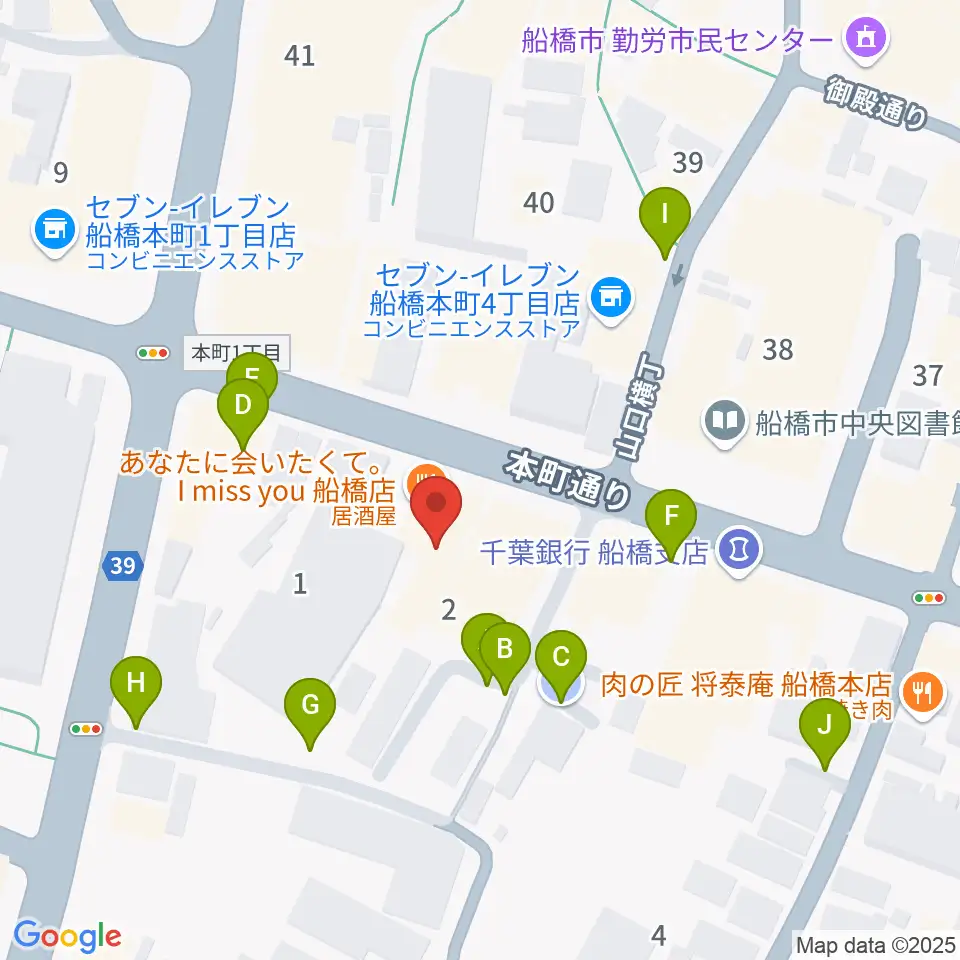 スタジオパックス船橋店周辺の駐車場・コインパーキング一覧地図