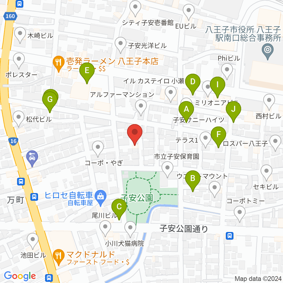 Ai Music Academy周辺の駐車場・コインパーキング一覧地図