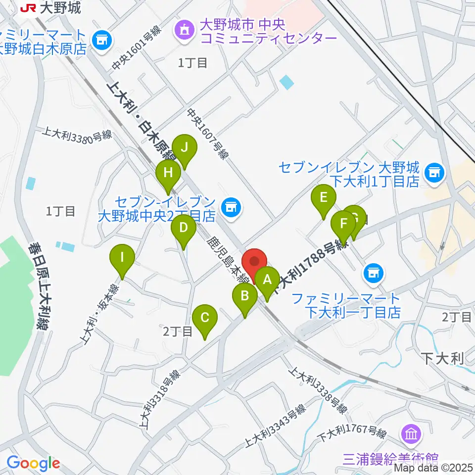 フォーレ音楽院周辺の駐車場・コインパーキング一覧地図