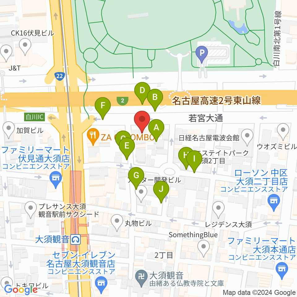 Studio STAIRWAY周辺の駐車場・コインパーキング一覧地図