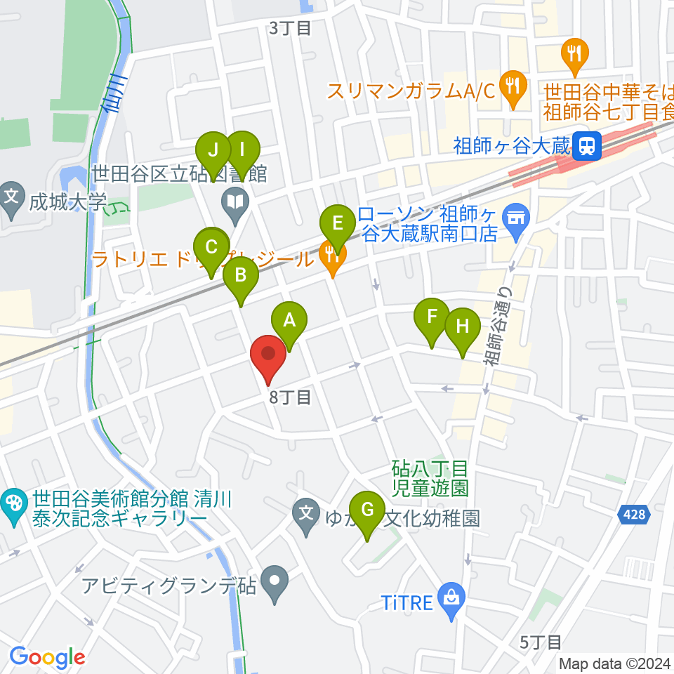 スタジオ トーンマイスター周辺の駐車場・コインパーキング一覧地図