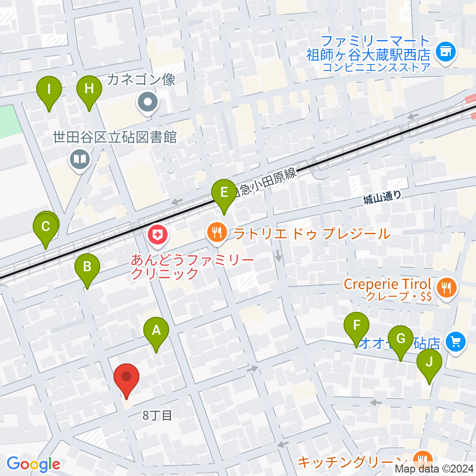 スタジオ トーンマイスター周辺の駐車場・コインパーキング一覧地図