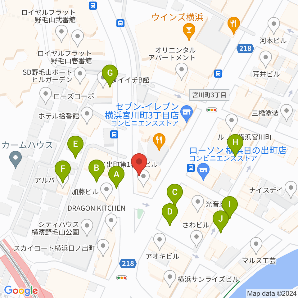 THE CLUB SENSATION周辺の駐車場・コインパーキング一覧地図