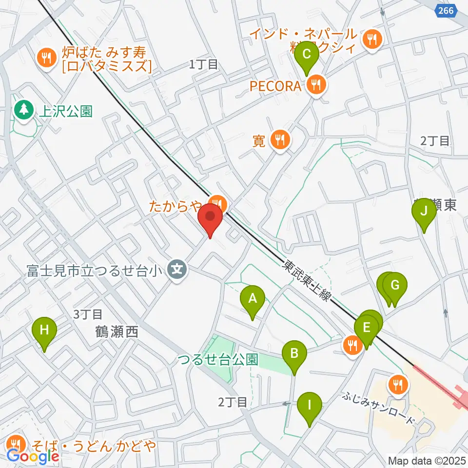 埼玉音楽院周辺の駐車場・コインパーキング一覧地図