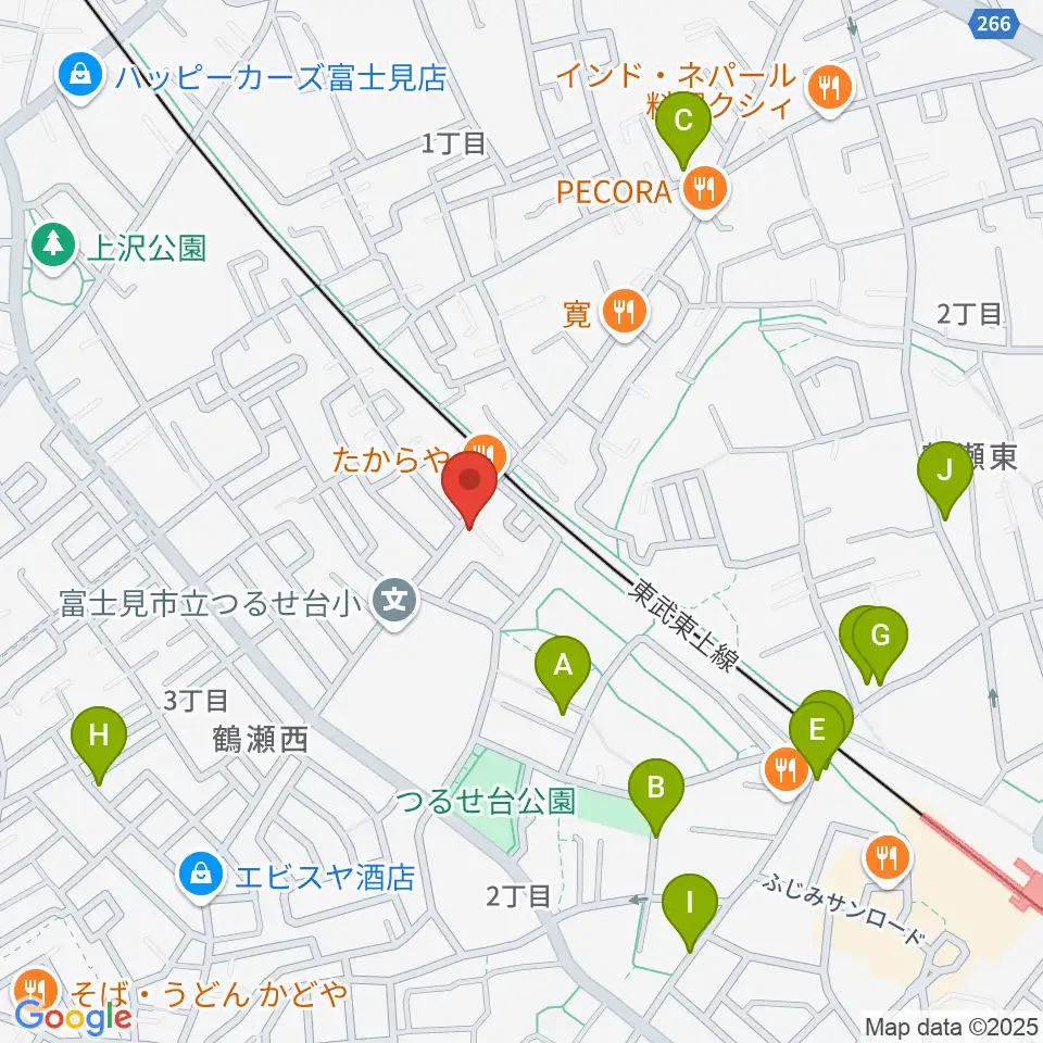 埼玉音楽院周辺の駐車場・コインパーキング一覧地図