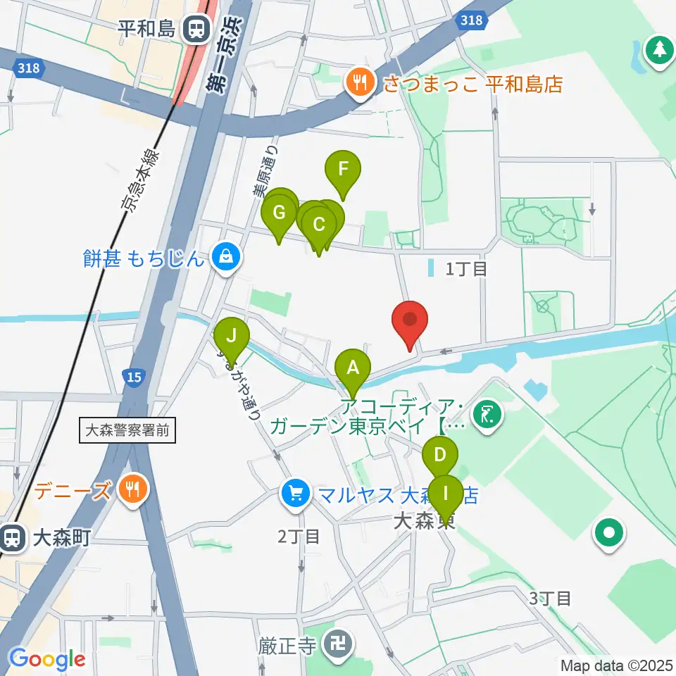 サウンドパーク周辺の駐車場・コインパーキング一覧地図