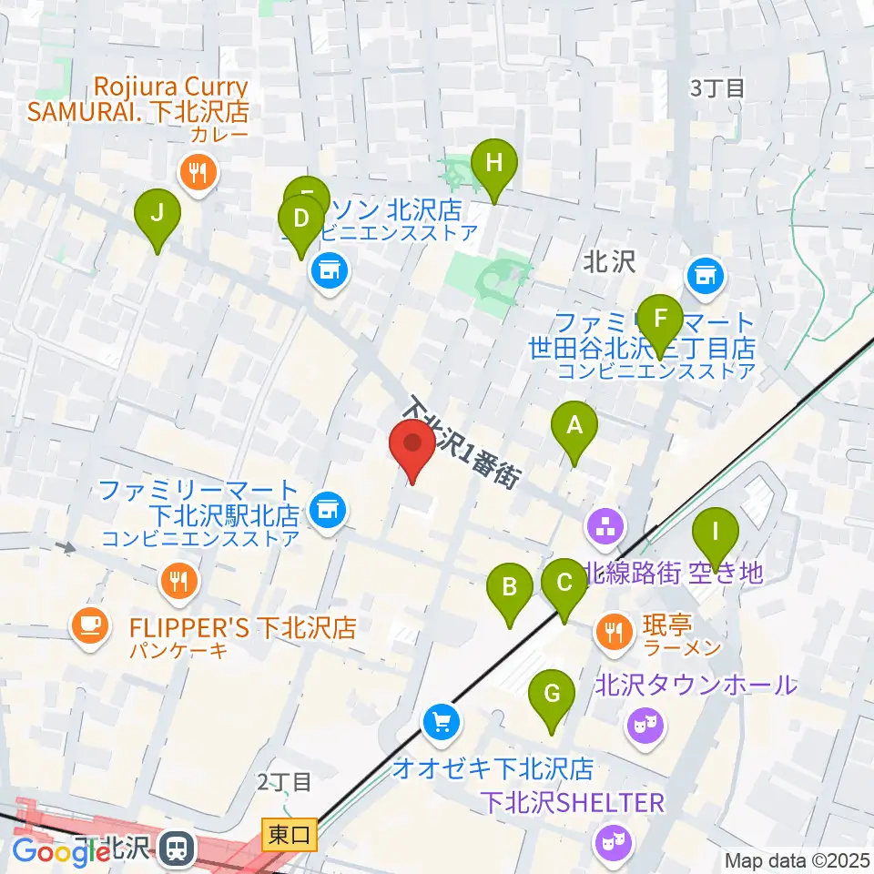 Rinky Dink Studio下北沢1st ERA店周辺の駐車場・コインパーキング一覧地図