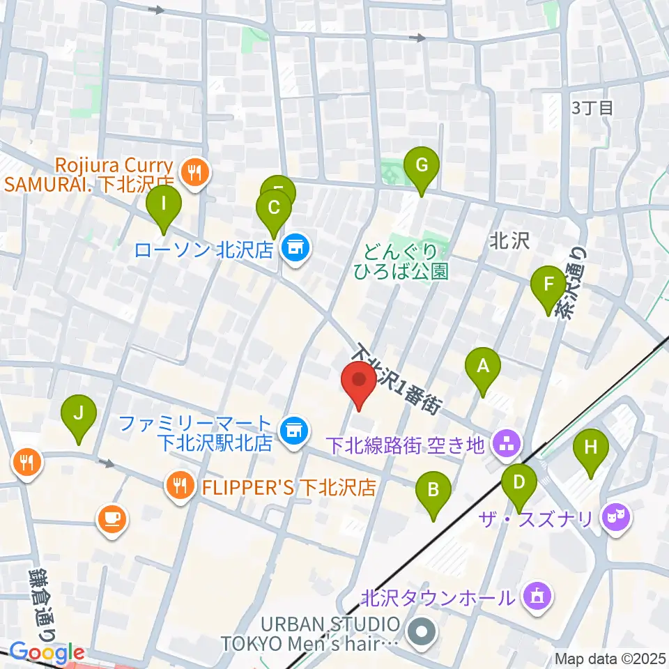 Rinky Dink Studio下北沢1st ERA店周辺の駐車場・コインパーキング一覧地図