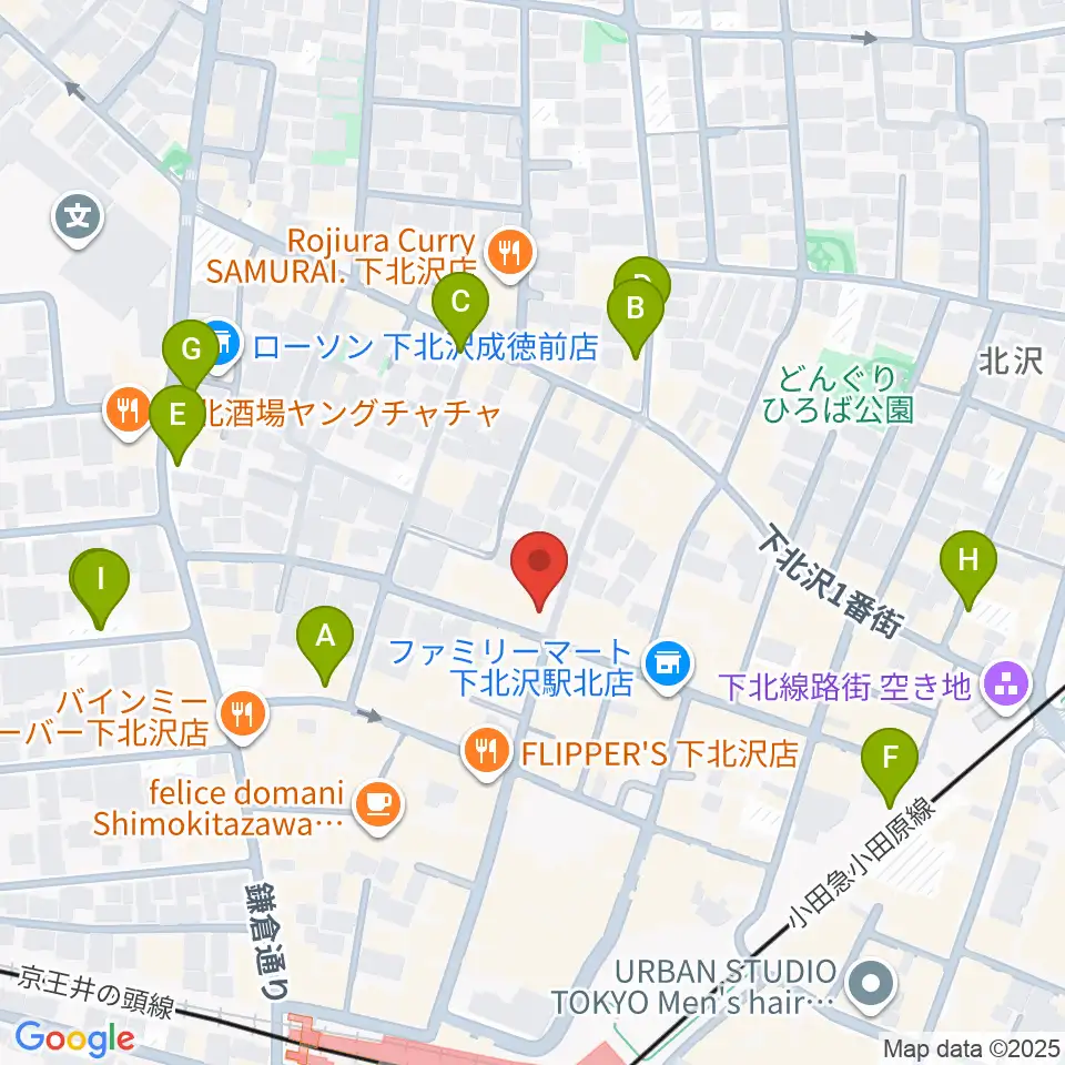 Rinky Dink Studio下北沢2nd周辺の駐車場・コインパーキング一覧地図