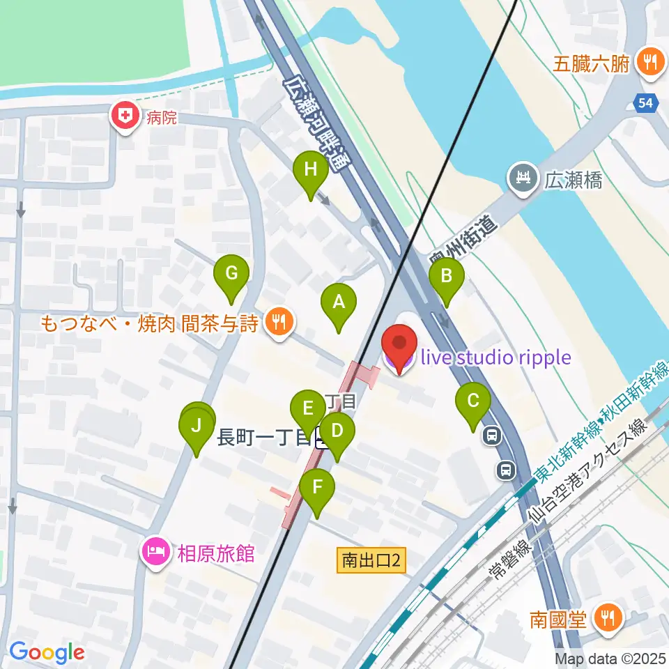 長町リプル周辺の駐車場・コインパーキング一覧地図