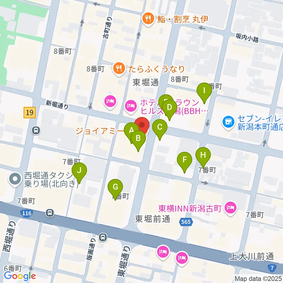 ジョイアミーア周辺の駐車場・コインパーキング一覧地図