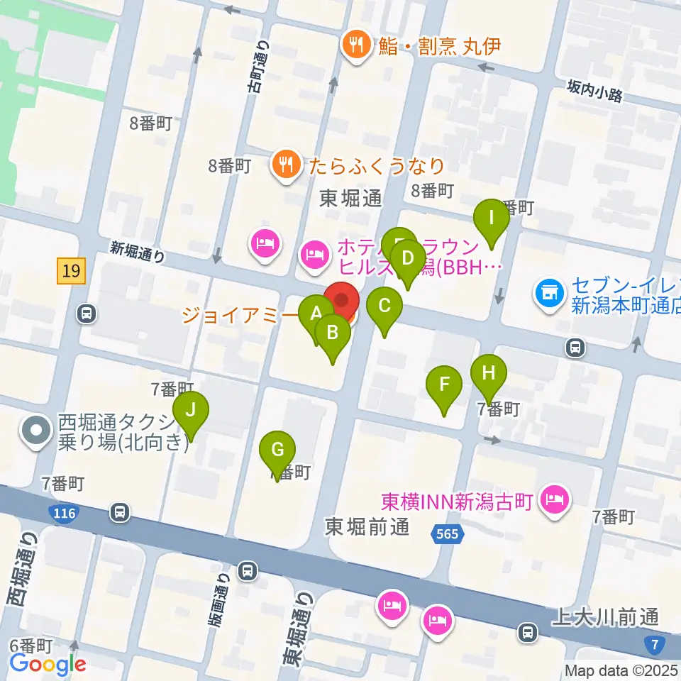 ジョイアミーア周辺の駐車場・コインパーキング一覧地図