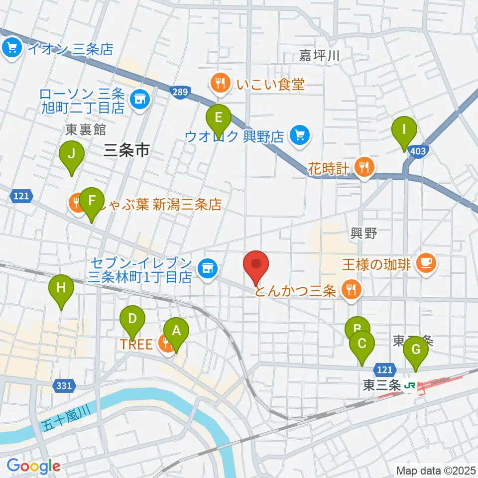三条ロケット・ピンク周辺の駐車場・コインパーキング一覧地図