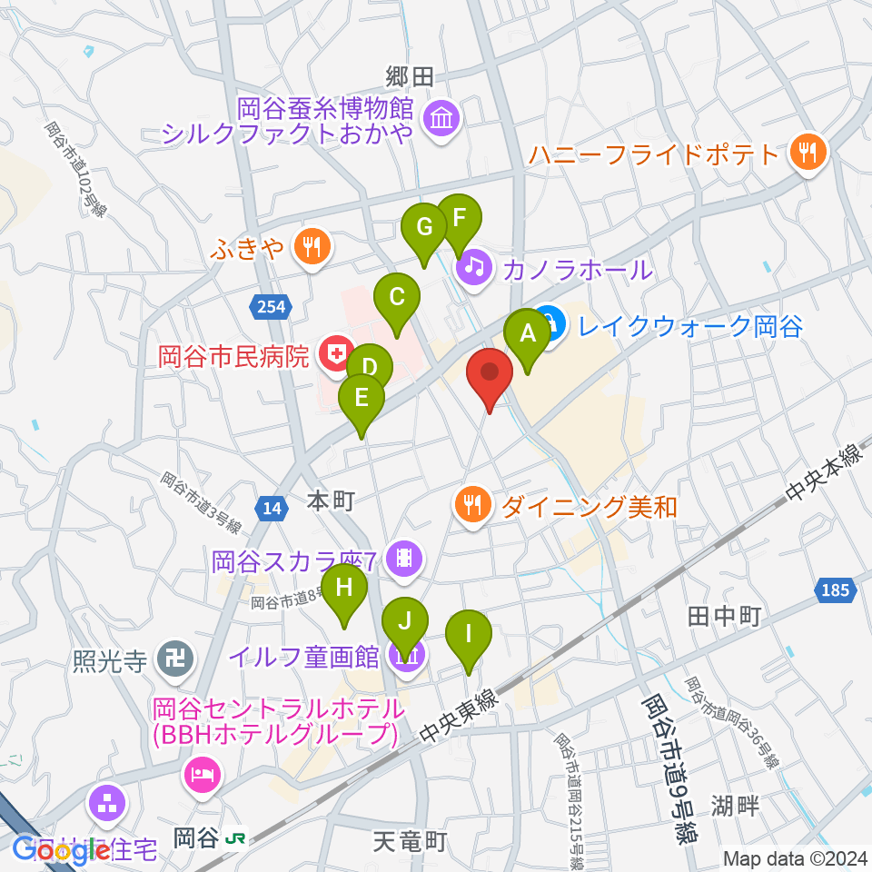 岡谷ファイブペニーズ周辺の駐車場・コインパーキング一覧地図