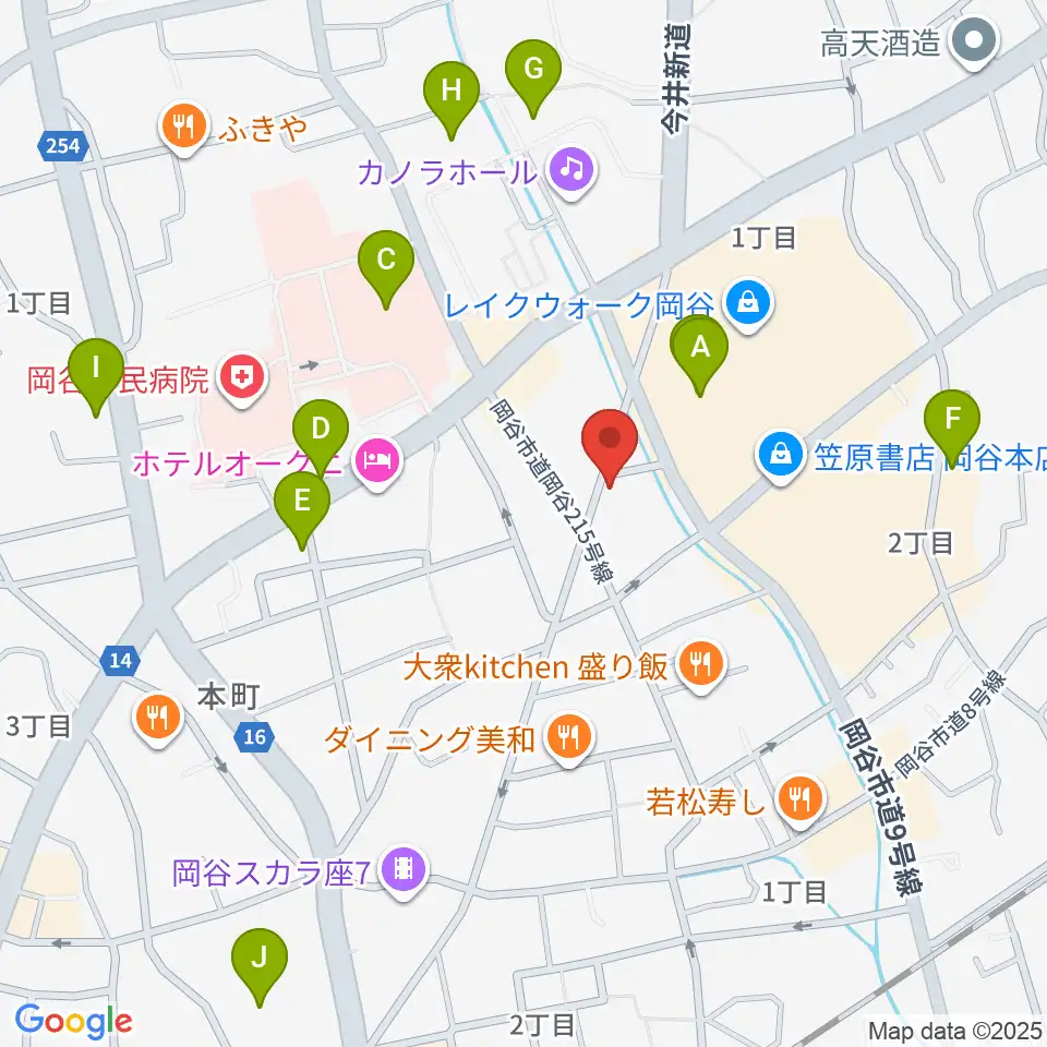 岡谷ファイブペニーズ周辺の駐車場・コインパーキング一覧地図