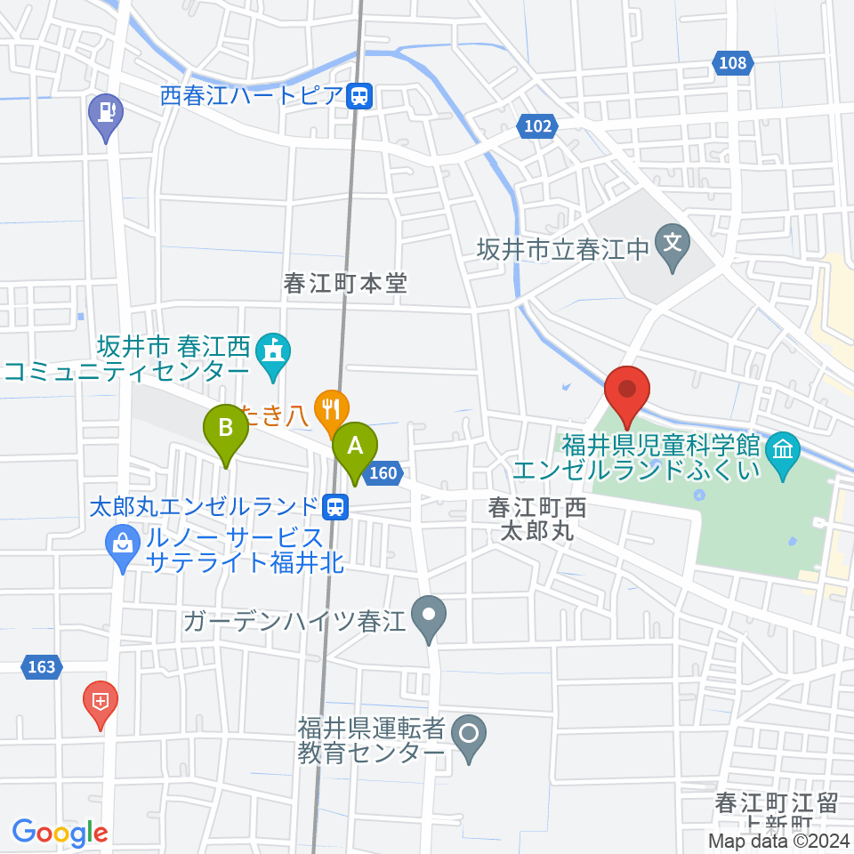 ハートピア春江周辺の駐車場・コインパーキング一覧地図